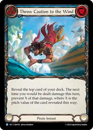 Image for Throw Caution to the Wind (SEA150) (High Seas) - Flesh and Blood TCG