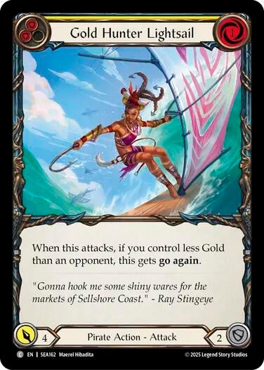 Image for Gold Hunter Lightsail (SEA162) (High Seas) - Flesh and Blood TCG