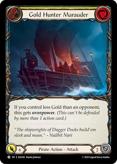 Image for Gold Hunter Marauder (SEA164) (High Seas) - Flesh and Blood TCG