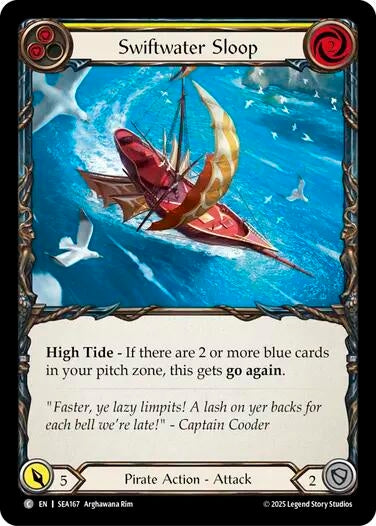 Image for Swiftwater Sloop (Yellow) (SEA167) (High Seas) - Flesh and Blood TCG