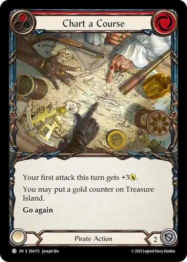 Image for Chart a Course (Red) (SEA173) (High Seas) - Flesh and Blood TCG