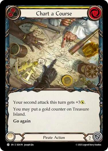 Image for Chart a Course (Yellow) (SEA174) (High Seas) - Flesh and Blood TCG