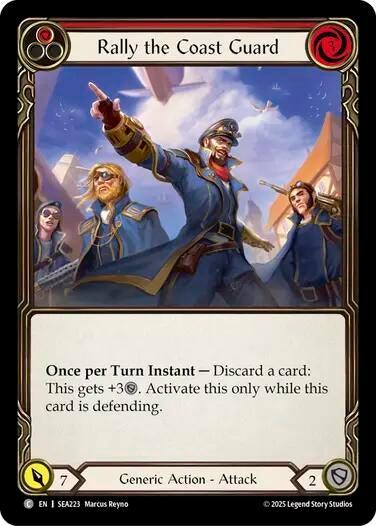 Image for Rally the Coast Guard (Red) (SEA223) (High Seas) - Flesh and Blood TCG