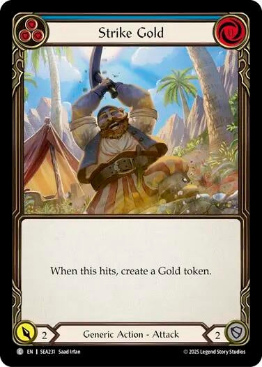 Image for Strike Gold (Blue) (SEA231) (High Seas) - Flesh and Blood TCG