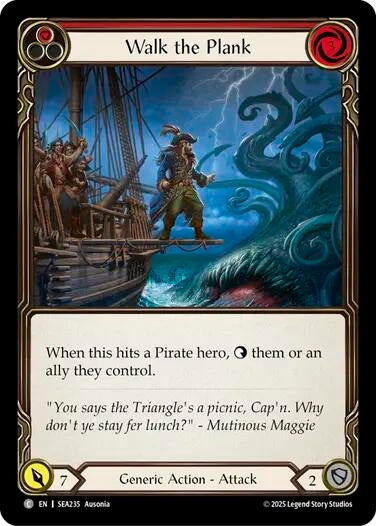 Image for Walk the Plank (Red) (SEA235) (High Seas) - Flesh and Blood TCG