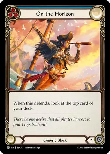 Image for On the Horizon (Blue) (SEA243) (High Seas) - Flesh and Blood TCG