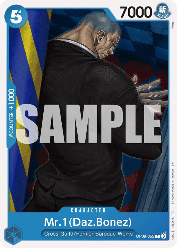Mr.1(Daz.Bonez) (Reprint) (OP09-055) (Starter Deck 25: BLUE Buggy)