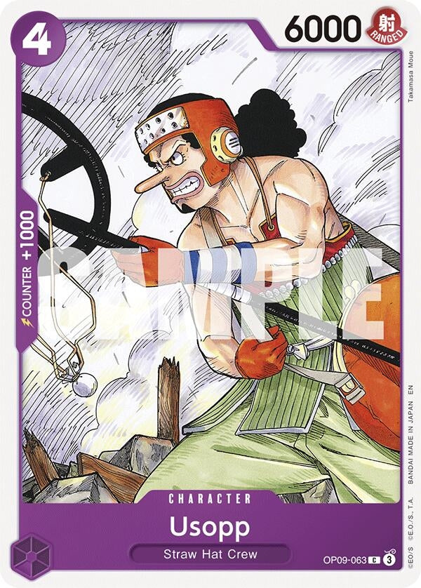 Usopp (Reprint) (OP09-063) (Starter Deck 26: PURPLE/BLACK Monkey.D.Luffy)