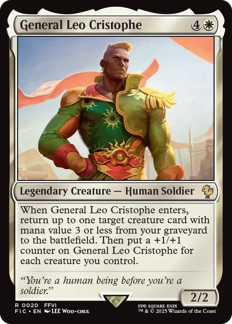 General Leo Cristophe (Surge Foil) (20) (Commander: FINAL FANTASY)