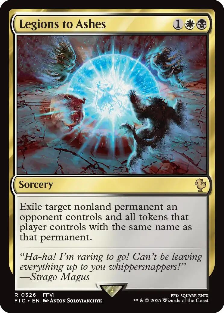 Legions to Ashes (Surge Foil) (326) (Commander: FINAL FANTASY)