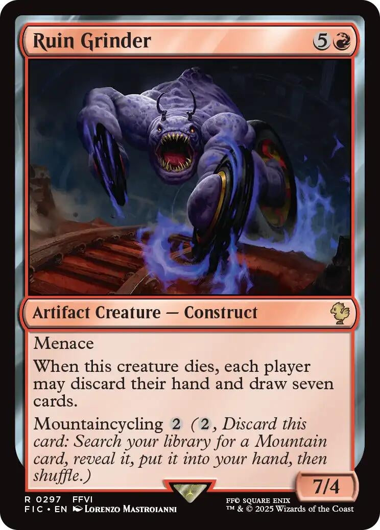 Ruin Grinder (Surge Foil) (297) (Commander: FINAL FANTASY)