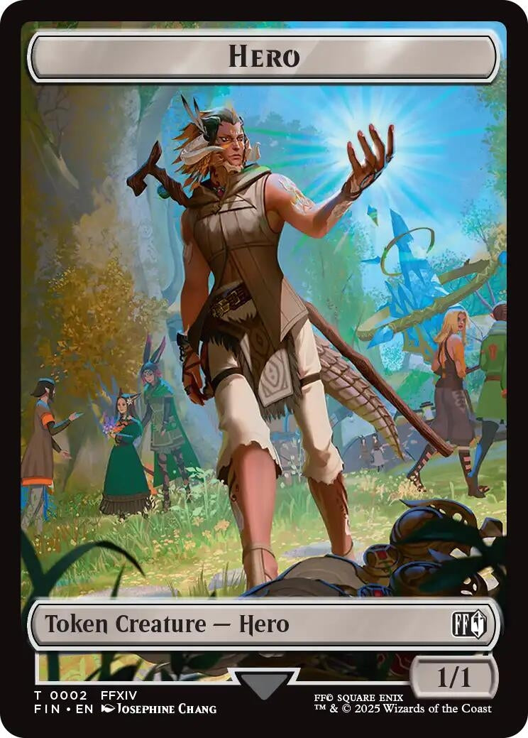 Image for Hero (0002) // Treasure (0023) Double-Sided Token (2 // 23) (FINAL FANTASY) - Magic: The Gathering