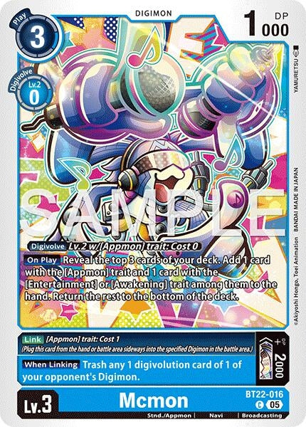 Mcmon (BT22-016 C) (Cyber Eden)