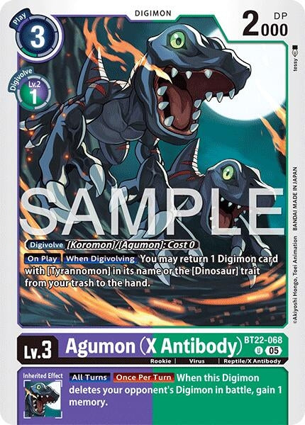 Agumon (X Antibody) (BT22-068 U) (Cyber Eden)