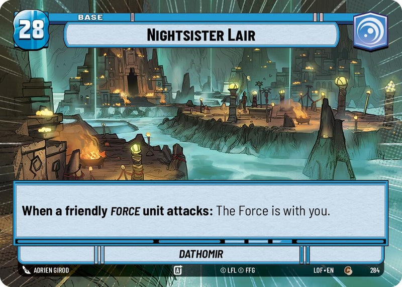 Image for Nightsister Lair // Shield (Hyperspace) (284 // T02) (Legends of the Force) - Star Wars: Unlimited