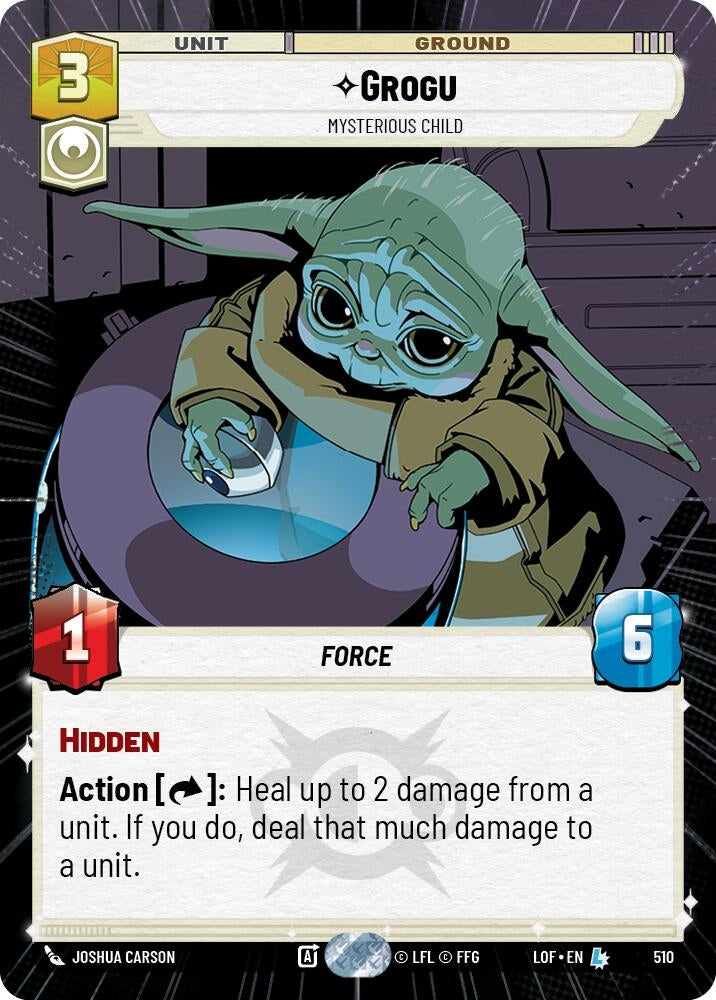 Image for Grogu - Mysterious Child (Hyperspace) (510) (Legends of the Force) - Star Wars: Unlimited