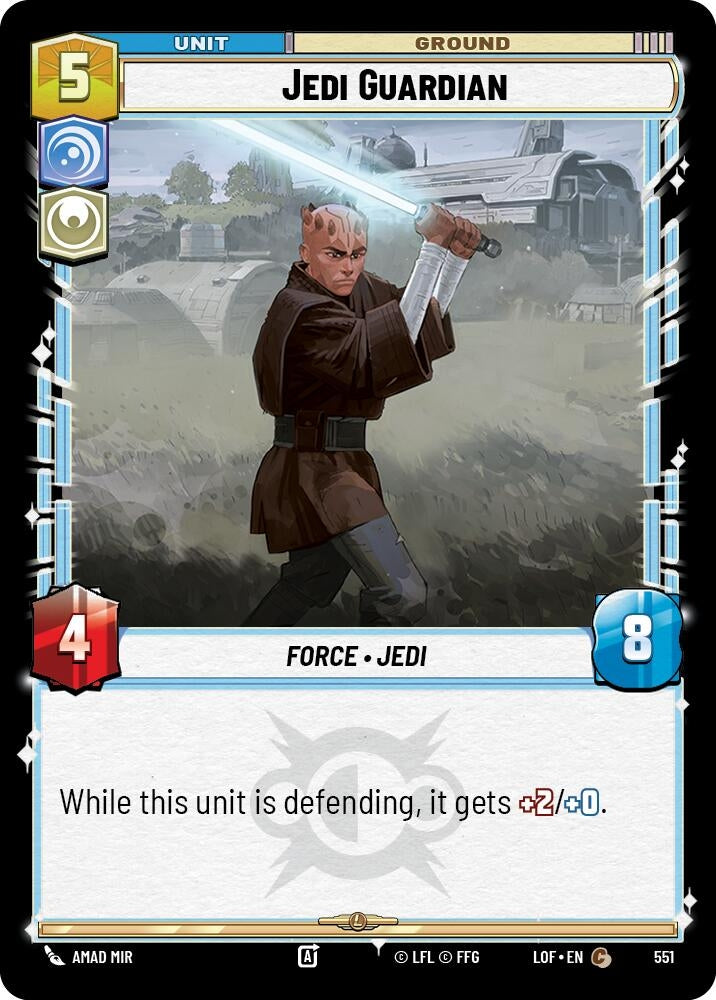 Image for Jedi Guardian (Foil) (551) (Legends of the Force) - Star Wars: Unlimited