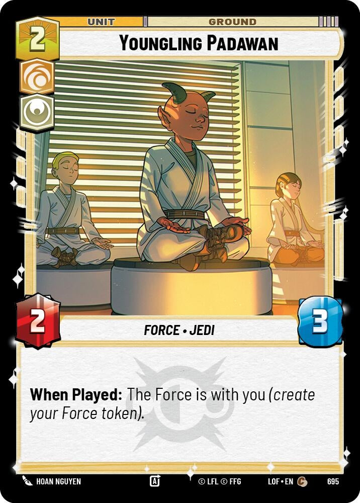 Image for Youngling Padawan (Foil) (695) (Legends of the Force) - Star Wars: Unlimited