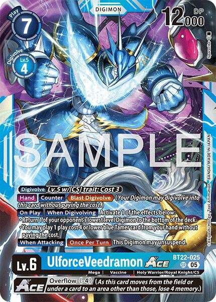UlforceVeedramon ACE (BT22-025 SR) (Cyber Eden)