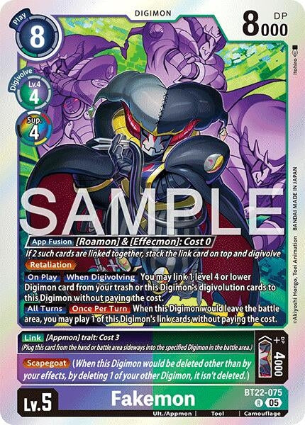 Fakemon (BT22-075 R) (Cyber Eden)