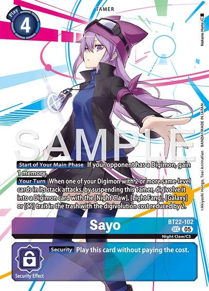 Sayo (BT22-102 SEC) (Cyber Eden)