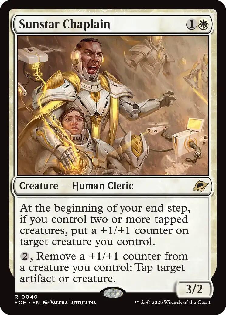 Image for Sunstar Chaplain (40) (Edge of Eternities) - Magic: The Gathering