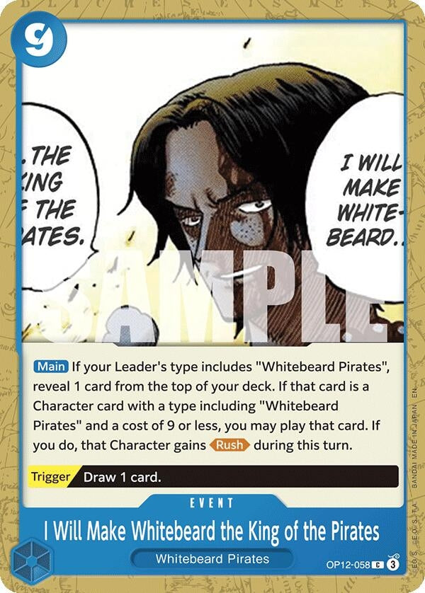 I Will Make Whitebeard the King of the Pirates (OP12-058) (Legacy of the Master)
