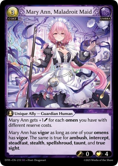 Mary Ann, Maladroit Maid (215) (Distorted Reflections)