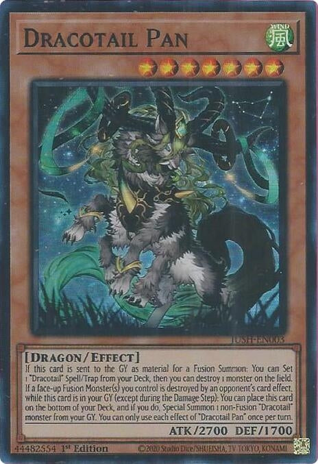 Dracotail Pan (Super Rare) (JUSH-EN003) (Justice Hunters)