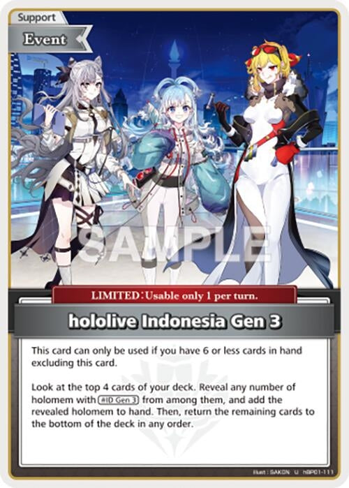 Image for hololive Indonesia Gen (U) (hBP01-111) (Blooming Radiance) - hololive OFFICIAL CARD GAME