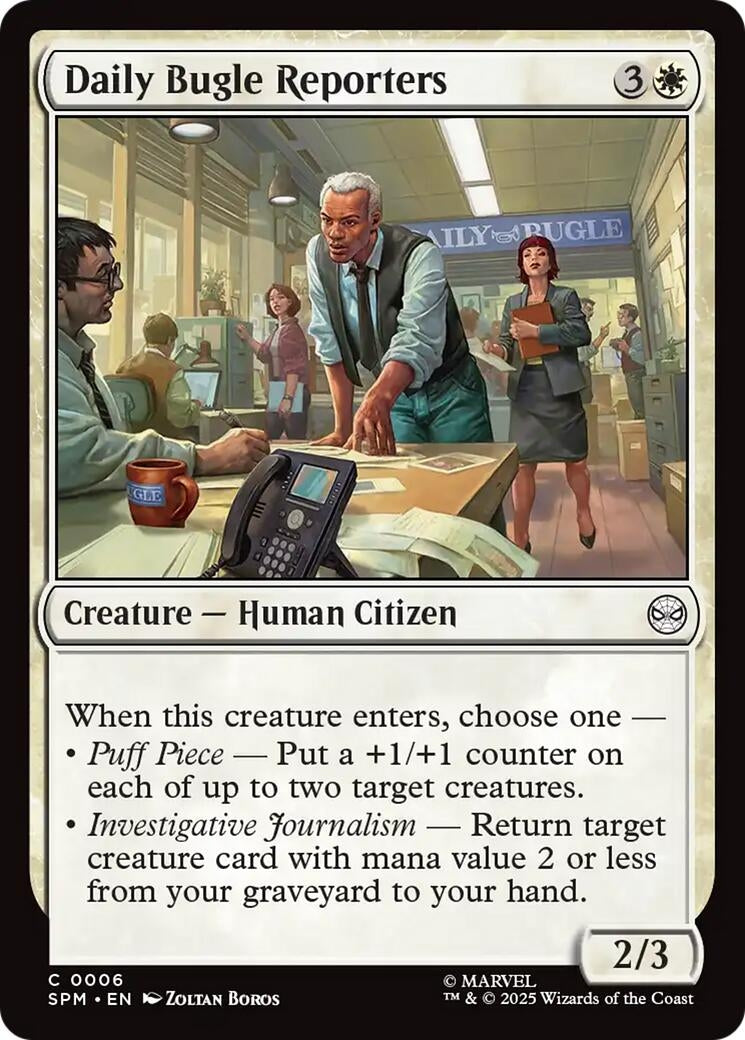 Image for Daily Bugle Reporters (6) (Marvel's Spider-Man) - Magic: The Gathering