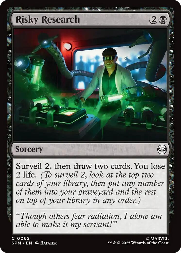 Image for Risky Research (62) (Marvel's Spider-Man) - Magic: The Gathering