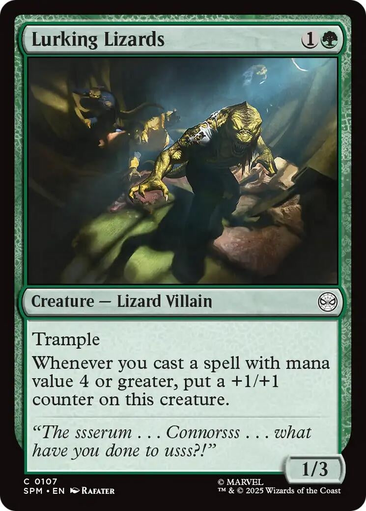 Image for Lurking Lizards (107) (Marvel's Spider-Man) - Magic: The Gathering