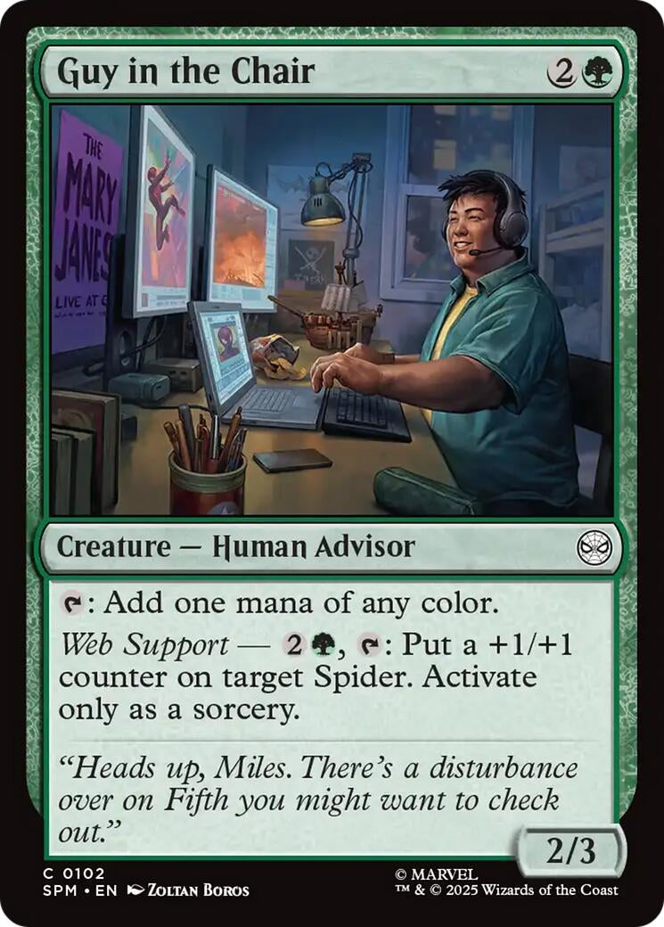 Image for Guy in the Chair (102) (Marvel's Spider-Man) - Magic: The Gathering
