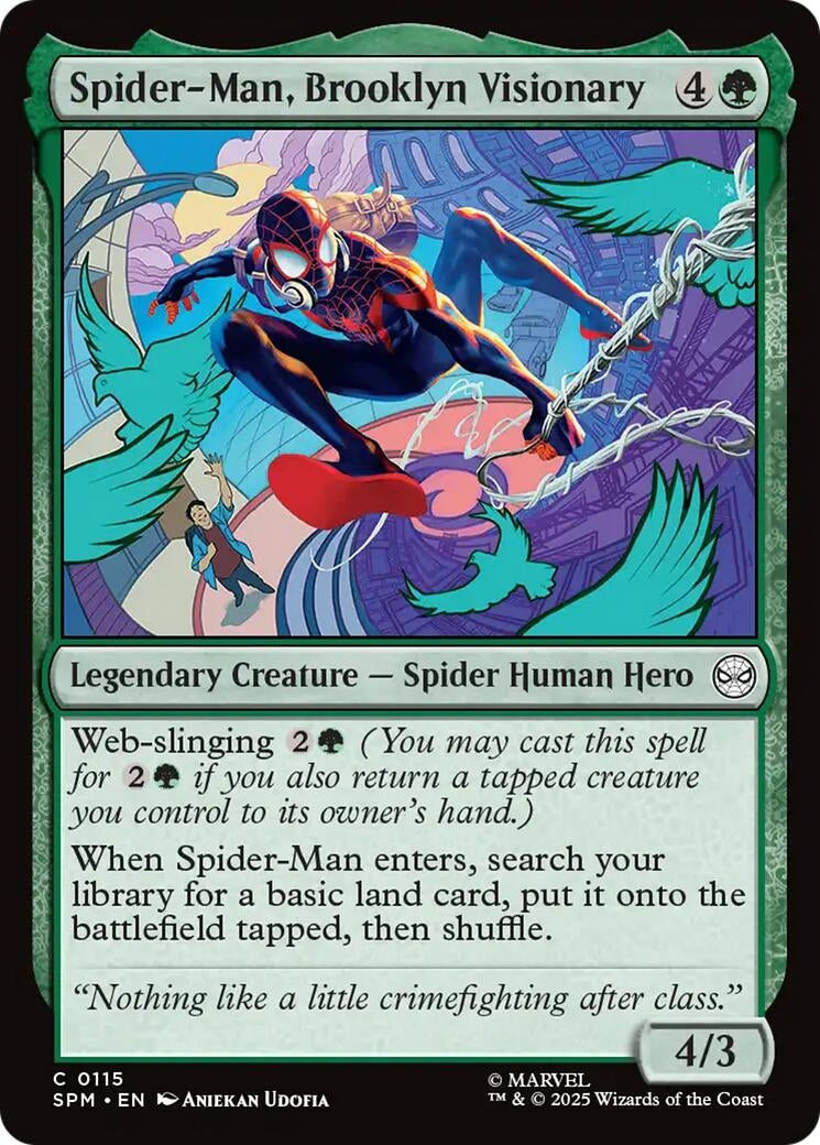 Image for Spider-Man, Brooklyn Visionary (115) (Marvel's Spider-Man) - Magic: The Gathering