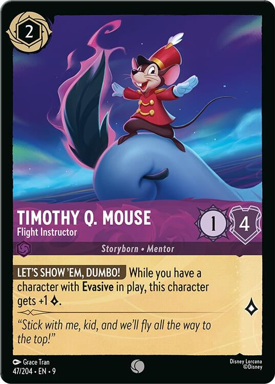 Image for Timothy Q. Mouse - Flight Instructor (47/204) (Fabled) - Disney Lorcana