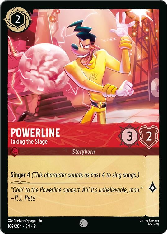 Image for Powerline - Taking the Stage (109/204) (Fabled) - Disney Lorcana