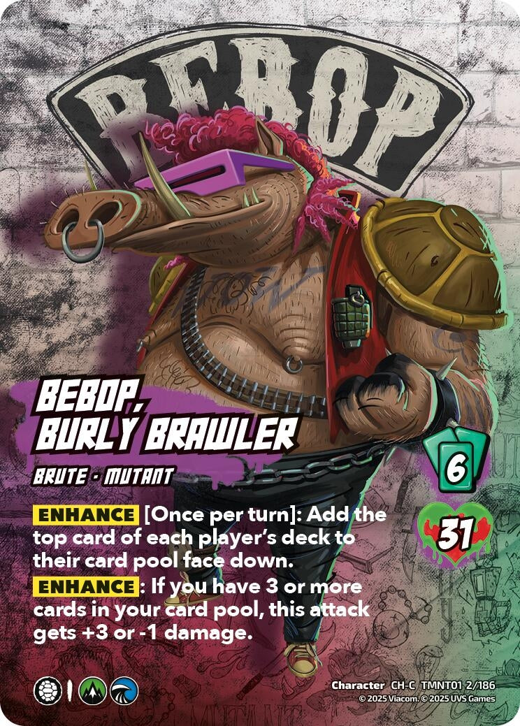 Bebop, Burly Brawler (TMNT01 2/186) (Teenage Mutant Ninja Turtles)