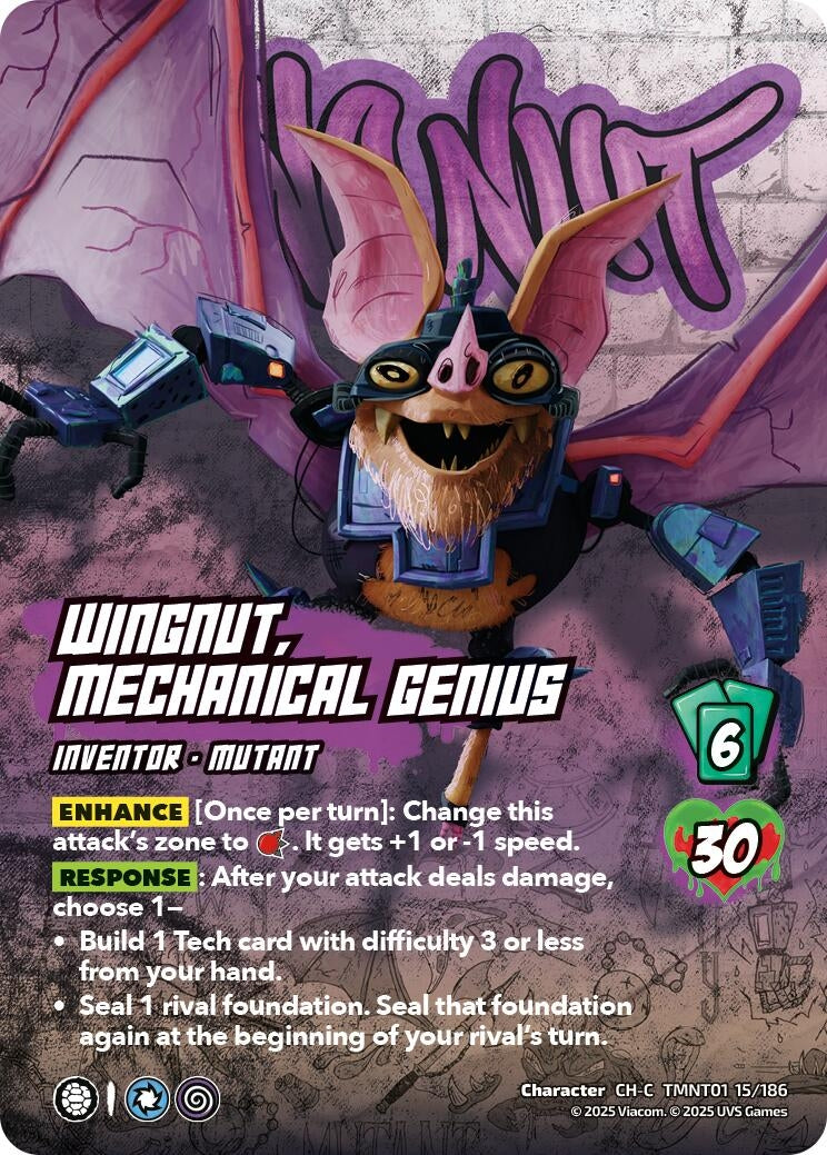Wingnut, Mechanical Genius (TMNT01 15/186) (Teenage Mutant Ninja Turtles)