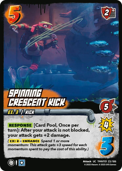 Spinning Crescent Kick (TMNT01 23/186) (Teenage Mutant Ninja Turtles)