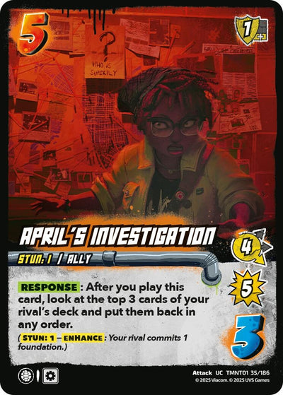 April's Investigation (TMNT01 35/186) (Teenage Mutant Ninja Turtles)