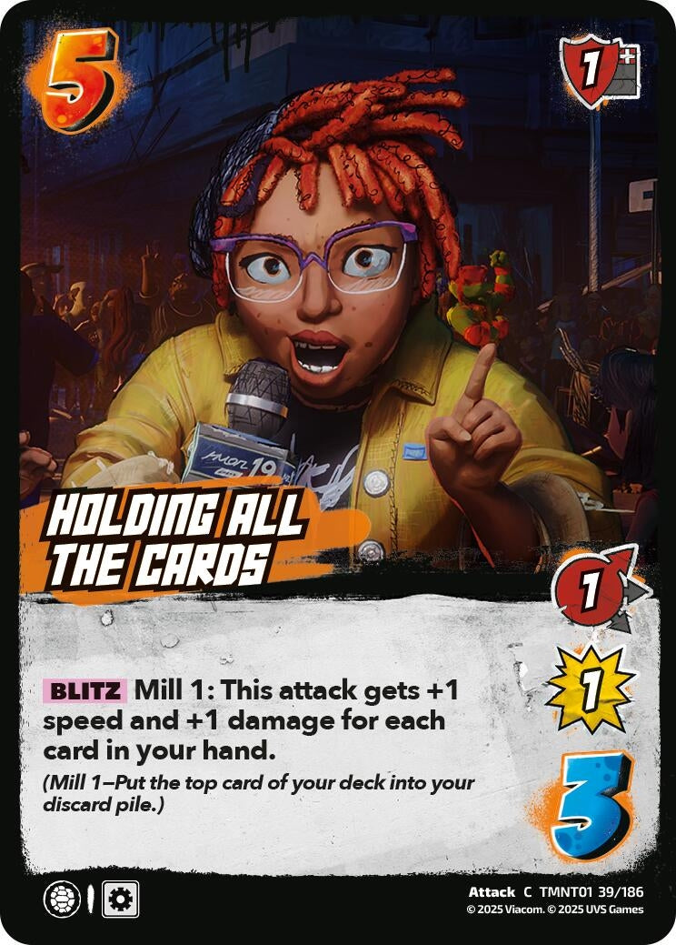 Holding all the Cards (TMNT01 39/186) (Teenage Mutant Ninja Turtles)