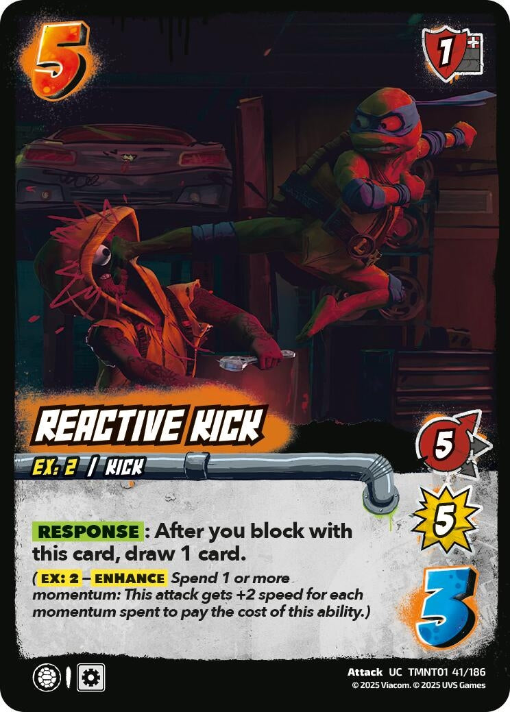 Reactive Kick (TMNT01 41/186) (Teenage Mutant Ninja Turtles)