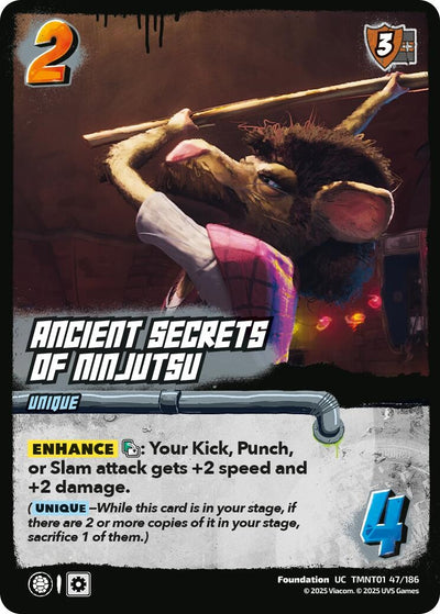 Ancient Secrets of Ninjutsu (TMNT01 47/186) (Teenage Mutant Ninja Turtles)