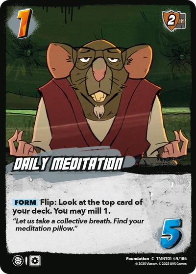 Daily Meditation (TMNT01 49/186) (Teenage Mutant Ninja Turtles)