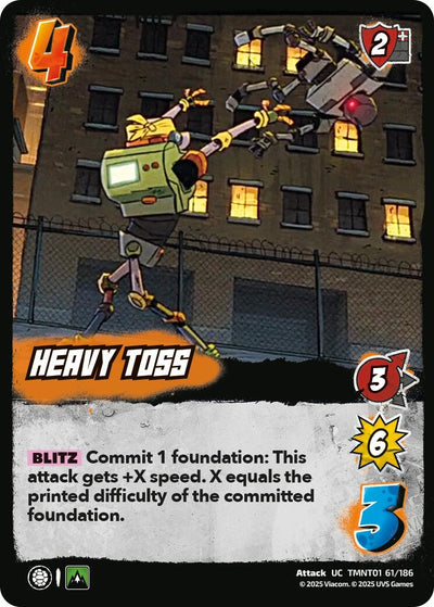 Heavy Toss (TMNT01 61/186) (Teenage Mutant Ninja Turtles)