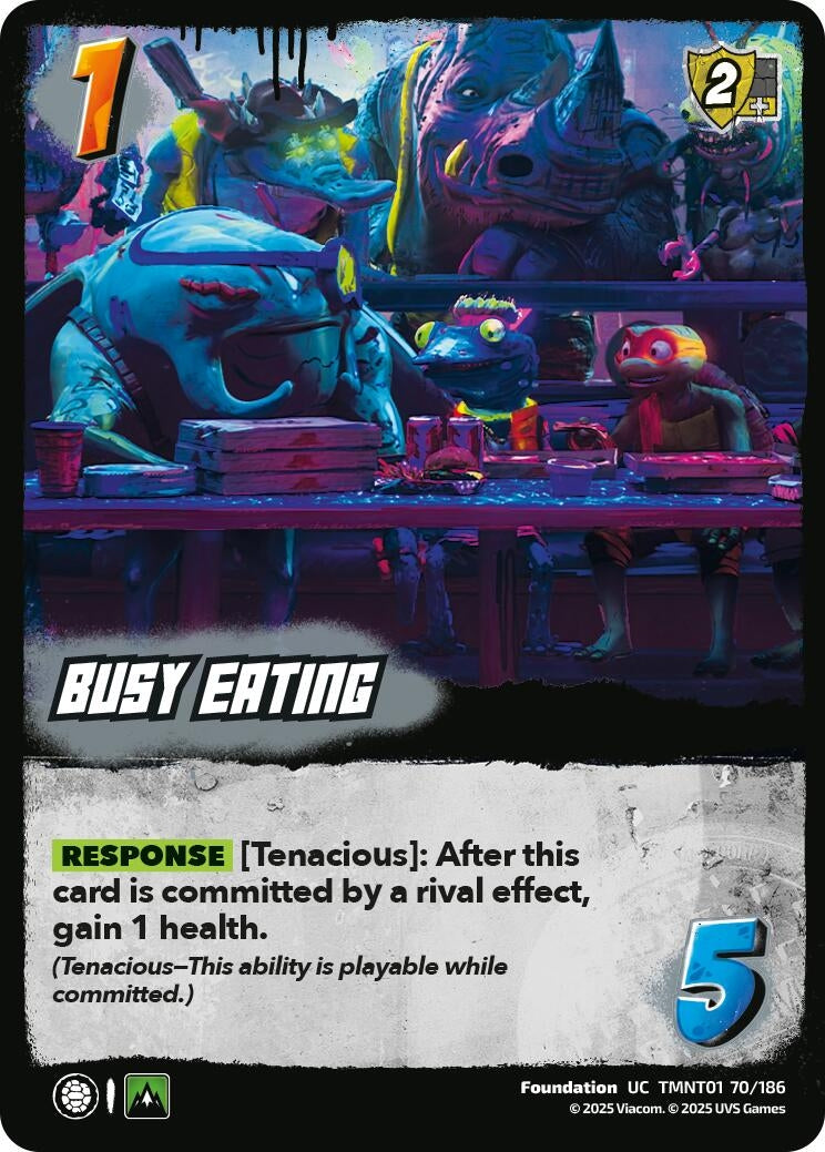 Busy Eating (TMNT01 70/186) (Teenage Mutant Ninja Turtles)