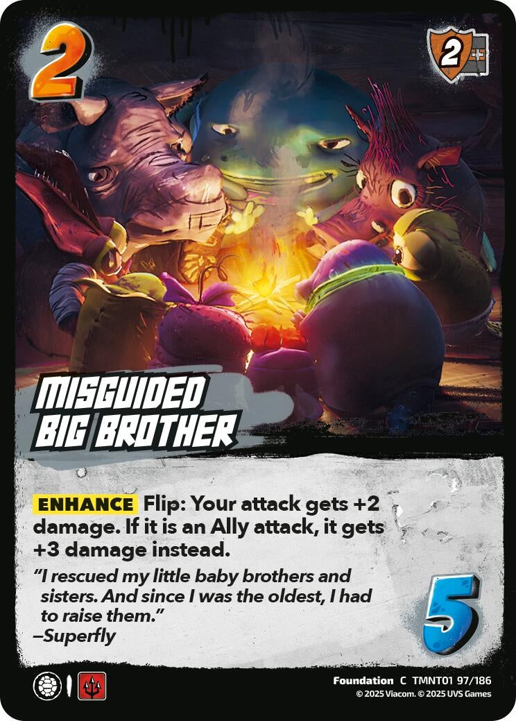 Misguided Big Brother (TMNT01 97/186) (Teenage Mutant Ninja Turtles)