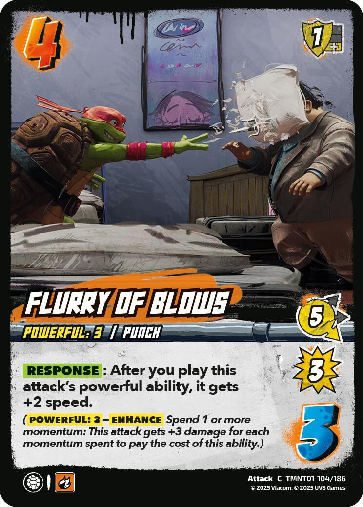 Flurry of Blows (TMNT01 104/186) (Teenage Mutant Ninja Turtles)