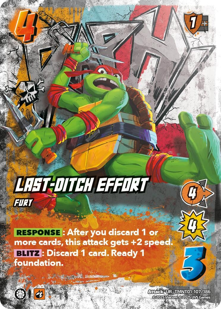 Last-Ditch Effort (TMNT01 107/186) (Teenage Mutant Ninja Turtles)